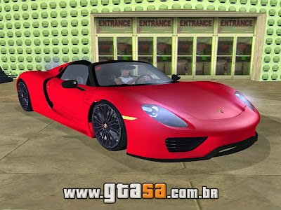 Porsche 918 2013 para GTA San Andreas